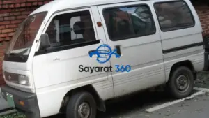 صورة جانبية لسيارة دايو داماس 1991 لون ابيض