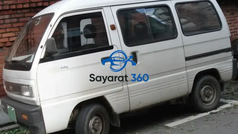 صورة جانبية لسيارة دايو داماس 1991 لون ابيض