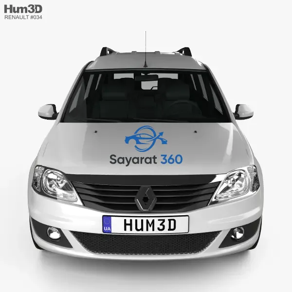 رينو - زاوية 3/4 أمامية (3/4 Front)